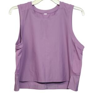 Lululemon Mesh Back Cropped Train Tank Top Wisteria Purple 8